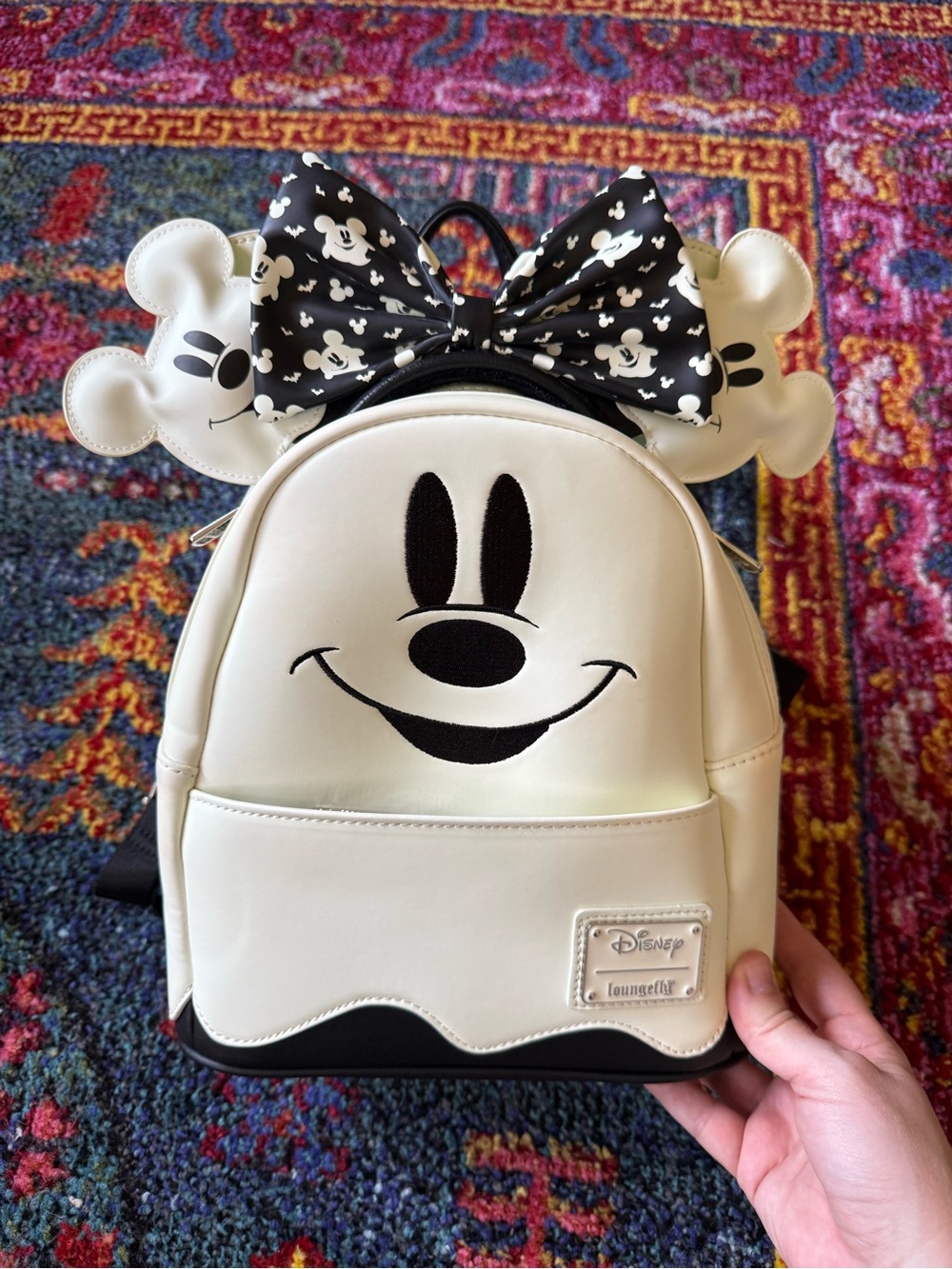 Loungefly Mickey Ghost Glow-In-The-Dark Backpack
